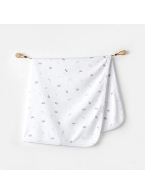 Esranın Dünyası AC25808 Blanket 85X90 Little King Bebek Battaniye White RSPRD34-ESRDNS