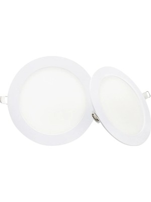 Kendal KDL053 Backlıght Yuvarlak Sıva Altı Panel Plastık 1100 Lümen 18W Beyaz
