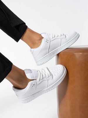 Liarca Sandrush Low Top Dayanıklı Rahat Unisex Günlük Sneaker Ayakkabı – Beyaz Beyaz