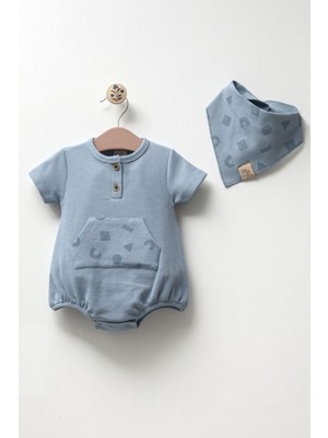 Butik Erkek Bebek %100 Pamuklu Waffle Kumaş Salopet Önlük Aksesuarlı