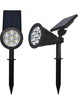 Kendal KBA746 Solar Kazıklı Çim Armatürü 7W Yeşil Işık Güneş Enerjili Bahçe Lambası