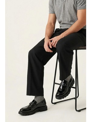 Ziya, Erkek Hakiki Deri Ayakkabı 1611063Z1230 Siyah