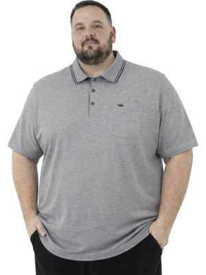 Battal Moda Battalmoda Erkek Büyük Beden Polo Yaka Kısa Kollu Pike Tişört 3xl-4xl-5xl-6xl-7xl-8xl