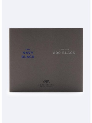 ZARA MAN NAVY BLACK + ZARA MAN 800 BLACK EDT 2X 90ML