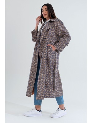SahraAfra Creed Kadın Oversize Astarlı Trençkot