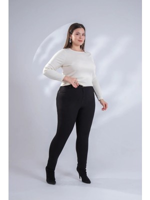 Roxxlen Kadın Büyük Beden Stockholm Pantolon