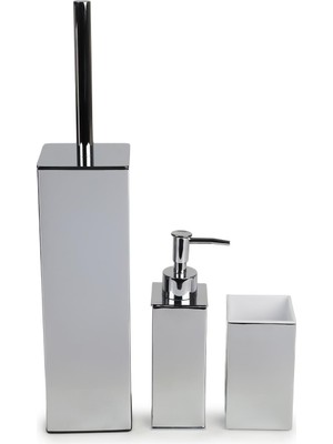 Kobos Kare Banyo Seti Parlak Krom