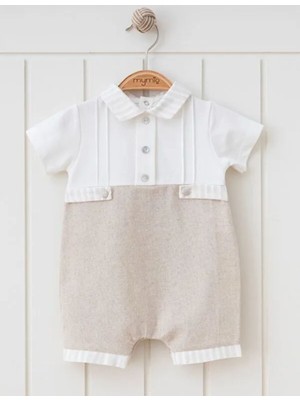 Butik Erkek Bebek %100 Pamuklu Organik Kumaş Tulum