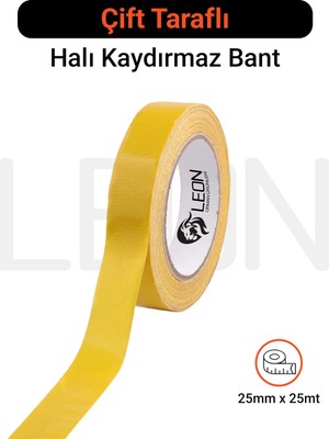 Matchcaps Çift Taraflı Kaydırmaz Halı ve Paspas Sabitleme Bandı Güçlü Yapışkanlı 25 mm x 25 M