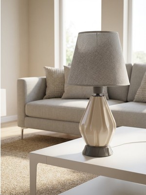 Payidar Model “bone Porselen Abajur | El Yapımı Gece Lambası”