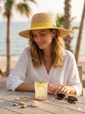 Şapkacımadam Kadın Hasır Yazlık Şapka