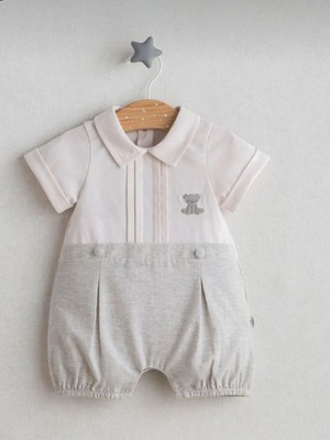 Butik Erkek Bebek %100 Pamuklu Organik Kumaş Tulum