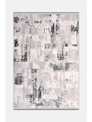 Artloop Nova Vizon/gri Robot Süpürgeye Uyumlu Kolay Temizlenebilir Halı Oturma Odası ve Koridor Halısı Rp 07