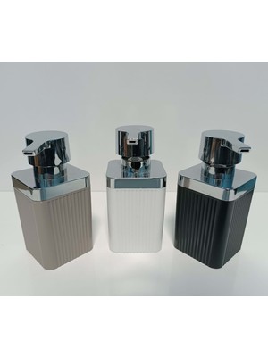 Kocadal Maxel Mimoza Krom Çizgili Sıvı Sabunluk 1 Adet ROYALEKS-Y-874