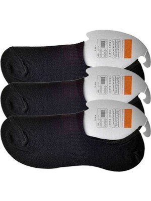 Kocadal Siyah Erkek Babet Çorap 3 Çift