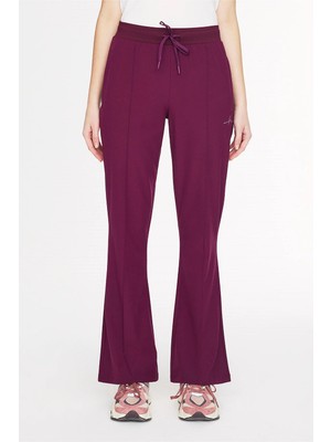Haşema Active Kadın Mor Ispanyol Paça Eşofman Altı Polyester Kumaş ile Rahat Kullanım Act-2
