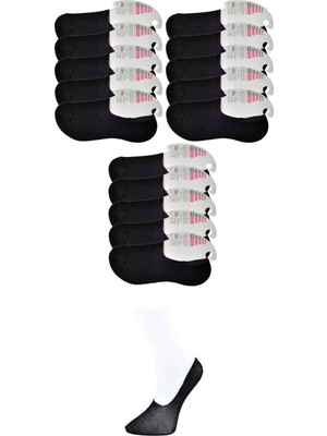 Kocadal Siyah Kadın Babet Çorap 15 Çift