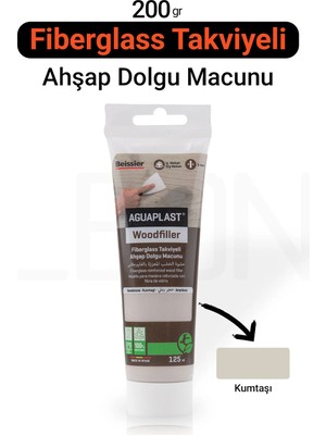 Aguaplast Ahşap Parke Tamir Macunu Kumtaşı Mobilya Masa Dolgu Çatlak Çizik Giderici 125 ml
