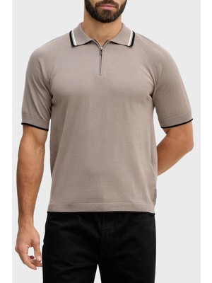 Armani Exchange % 100 Pamuk Regular Fit Fermuarlı Polo Erkek Polo XM001977 AF20139 U6107
