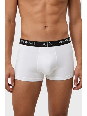 Armani Exchange Pamuklu Logolu Bel Bandı 3 Pack Boxer Erkek Boxer XM000871 AF13682 MB581