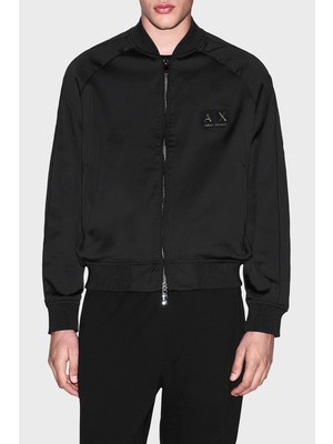 Armani Exchange Logolu Regular Fit Kolej Yaka Fermuarlı Ceket Erkek Ceket XM001836 AF20535 UC001