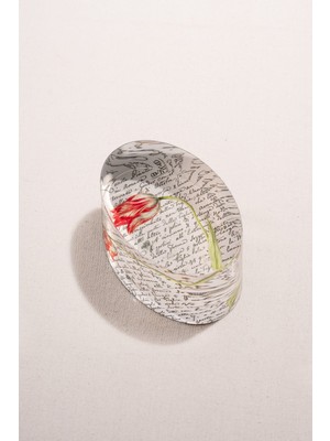 Paşabahçe Kırmızı Lale Kağıt Ağırlığı