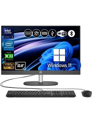 Hp Proone 240 G10 D1GD0ET ATL22 Ultra 5 125U 8gb 1tb SSD WIN11P 23.8" Full Hd All In One Bilgisayar