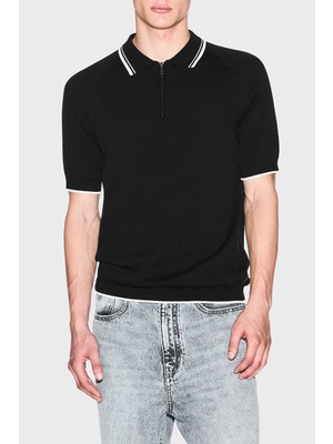 Armani Exchange % 100 Pamuk Regular Fit Fermuarlı Polo Erkek Polo XM001977 AF20139 UC001