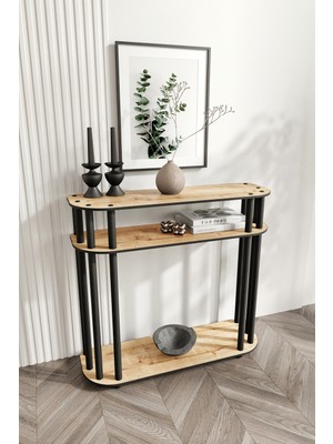 Feyza Design Renkli Ahşap Dresuar, Modern Antre Mobilyası