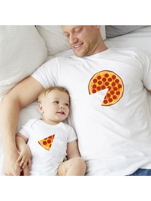 Venüs Dijital Pizza Tasarım Siyah Tshirt Zıbın(Tekli Üründür Kombin Yapmak Için 2 Adet Sepete Ekleyiniz)