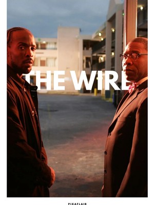 Pixaflair - The Wire - Omar & Brother Mouzone - Tablo - Çerçevesiz Film Poster