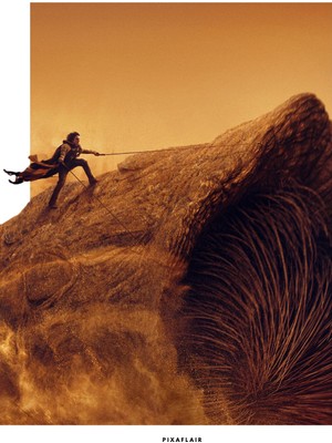 Pixaflair - Dune - Şeyh Hulud - Tablo - Çerçevesiz Film Poster