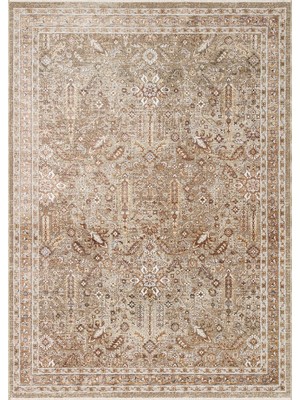 Eko Halı Sofia Sof 01 Cream Gold Uşak Motifli Renkli Makine Halısı