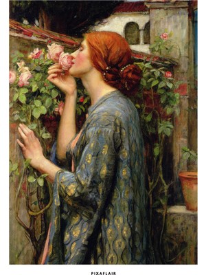 Pixaflair - John William Waterhouse's The Soul Of The Rose - Tablo - Çerçevesiz Poster