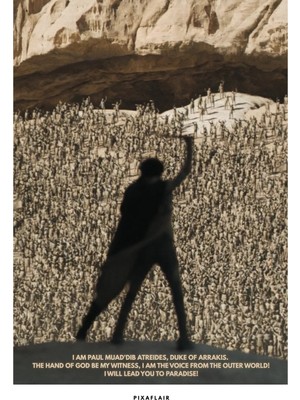 Pixaflair - Dune Part 2 - Muad'dib - Tablo - Çerçevesiz Film Poster