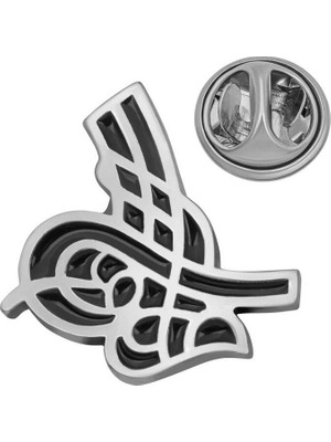 Esranın Dünyası 925 Ayar Gümüş Tuğra Rozet T8680 (997) RSEAS34-ESRDNS