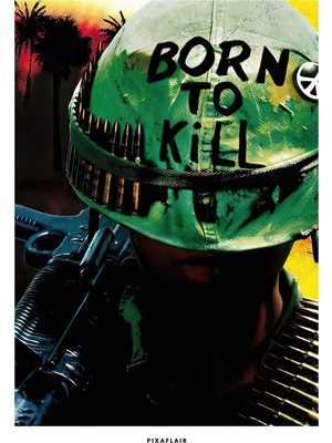 Pixaflair - Full Metal Jacket - Tablo - Çerçevesiz Film Poster