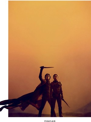 Pixaflair - Dune - Love - Tablo - Çerçevesiz Film Poster