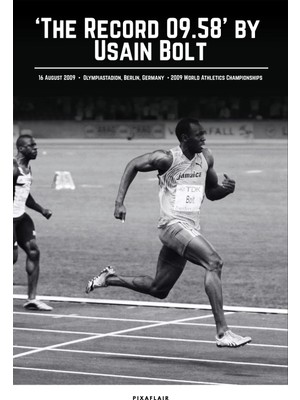 Pixaflair - Usain Bolt Moment - Tablo - Çerçevesiz Poster