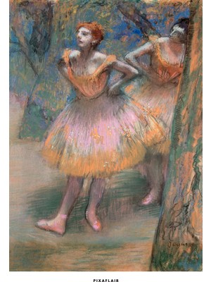 Pixaflair - Two Dancers By Edgar Degas - Tablo - Çerçevesiz Poster