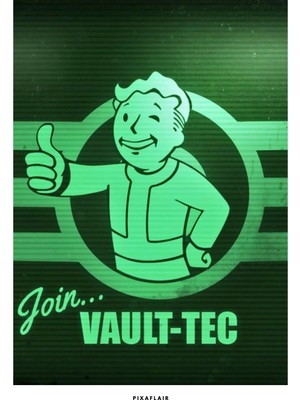Pixaflair - Fallout - The Pip-Boy (Personal Information Processor) - Tablo - Çerçevesiz Film Poster