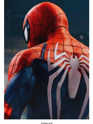 Pixaflair - Spideman - Your Friendly Neighborhood - Tablo - Çerçevesiz Film Poster