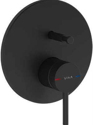 Vitra Origin A4262036 Ankastre Banyo Bataryası, Sıva Üstü, Mat Siyah
