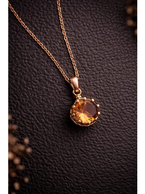 İyyaKe Kadın Renk Değiştiren Doğal Zultanit Taşlı Yuvarlak Saf Bakır Zincir Kolye