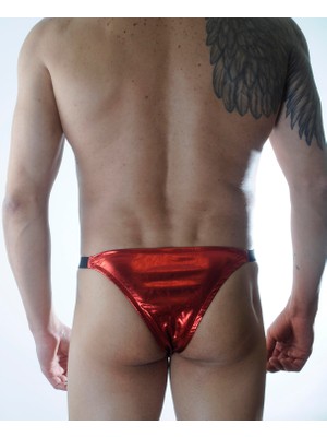 Beei Erkek Kırmızı Lame Brazillian Slip