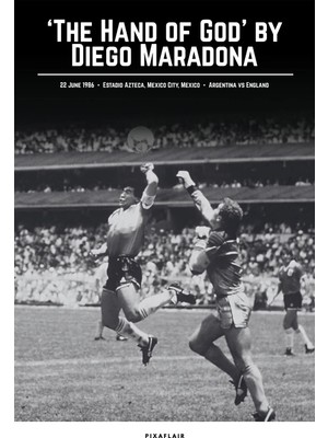 Pixaflair - Armando Maradona Moment - Tablo - Çerçevesiz Poster