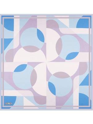 Bursa İpek Lila Denge Desen Ipek Mendil