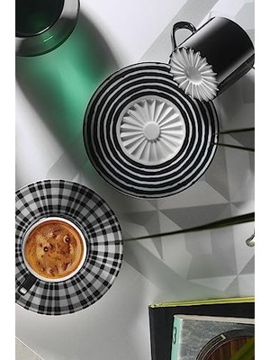 Porselen 12226 Pilea 4 Parça 2 Kişilik Kahve Takımı