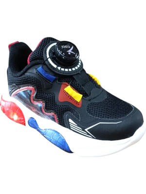 Cool Remy Ptk Çocuk Işıklı Bağcık Mekanizmalı ( Akıllı Bağcık) Spor Ayakkabı Siyah