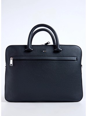 Boss %80 Geri Dönüştürülmüş Poliüretan, %20 Polyester Siyah Erkek Laptop Çantası Ray_s Doc Case N. 10263216 01